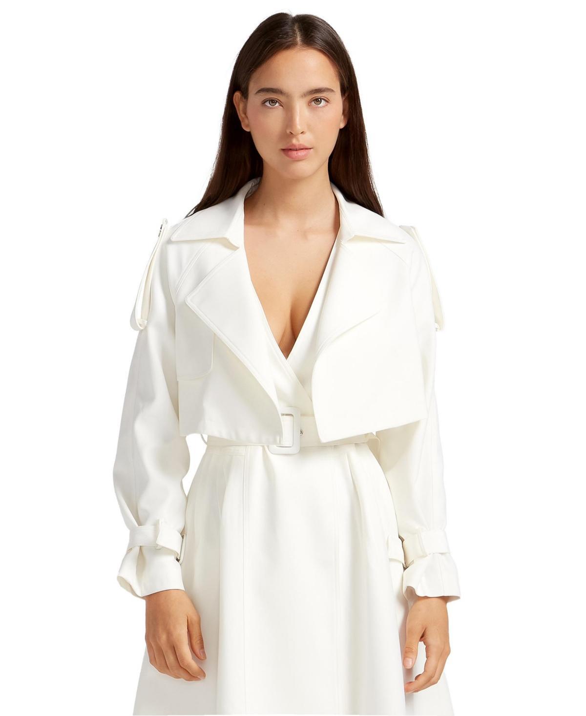 Belle & Bloom Womens Manhattan Cropped Trench Product Image