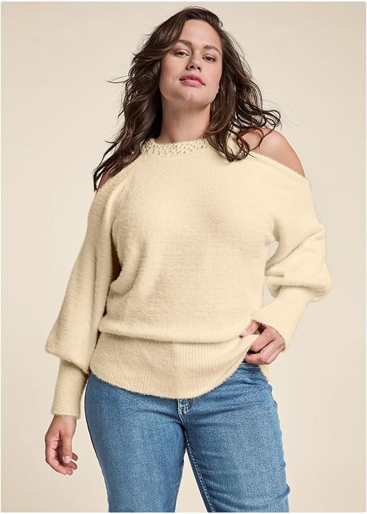 Cozy Cold Shoulder Sweater Product Image