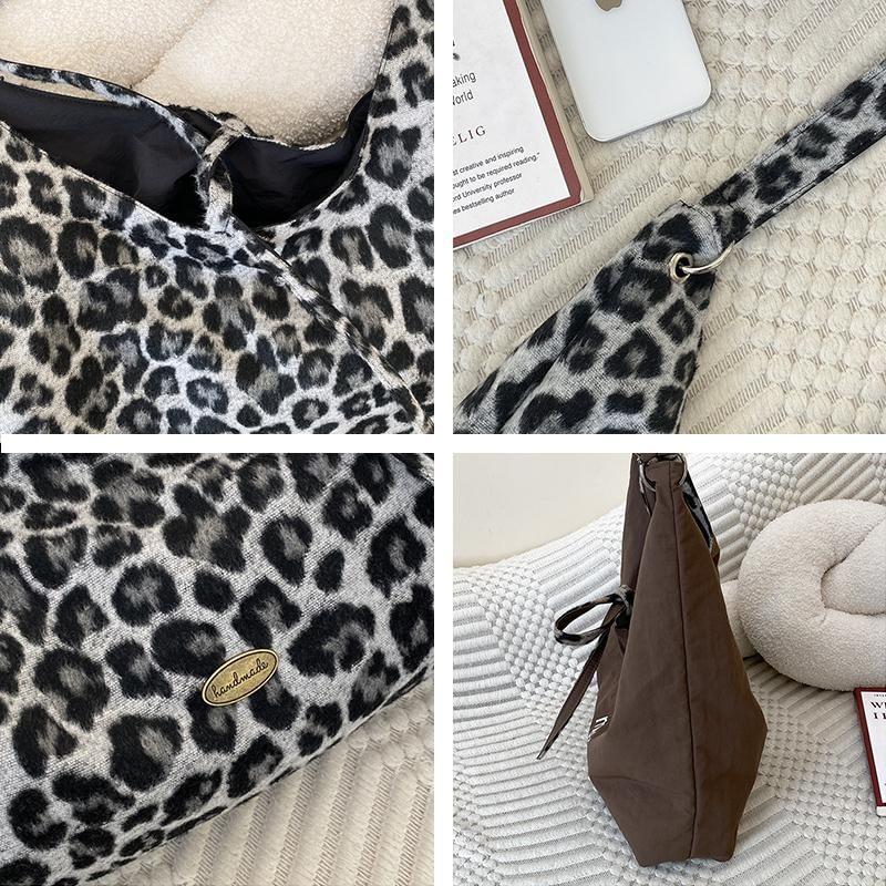 Reversible Leopard Print Tote Bag Product Image