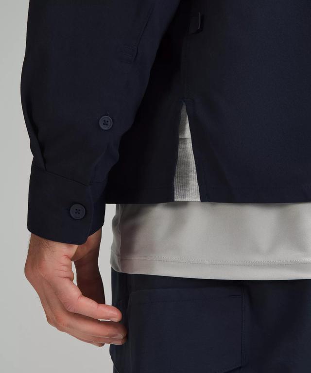 Relaxed-Fit Long-Sleeve Button-Up Product Image