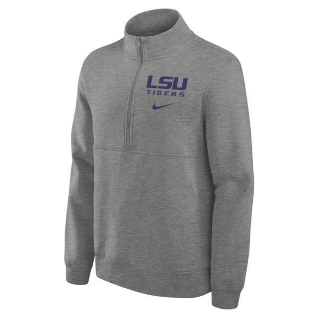 LSU Tigers Primetime Club Nike Mens College 1/2-Zip Crew Product Image