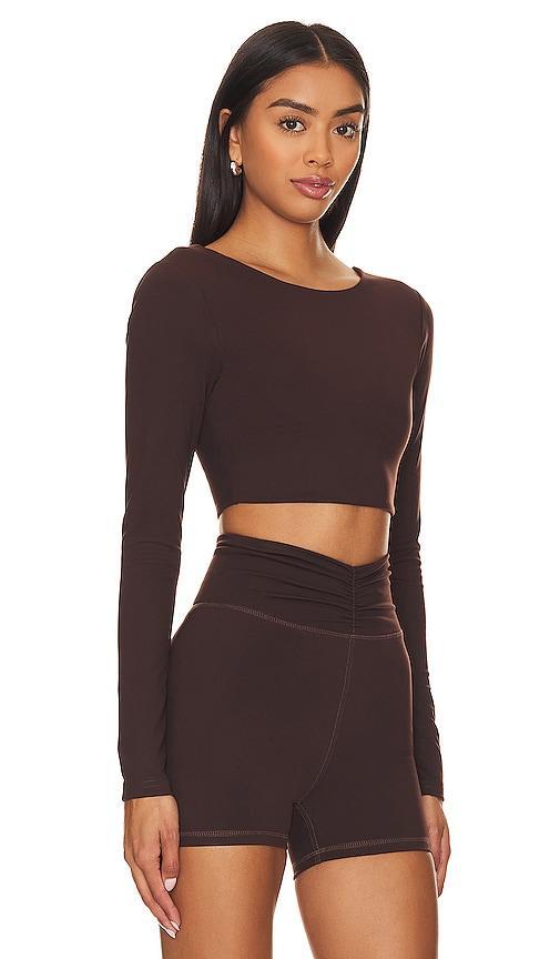 Camila Coelho Haley Cropped Long Sleeve Top Size M, S, XS. Product Image