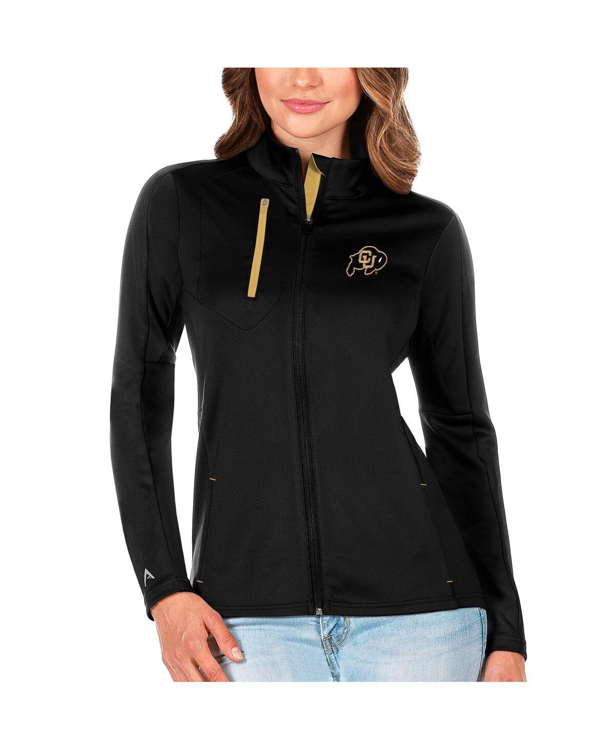 Antigua Womens Black/Gold Colorado Buffaloes Generation Full-Zip Jacket Product Image