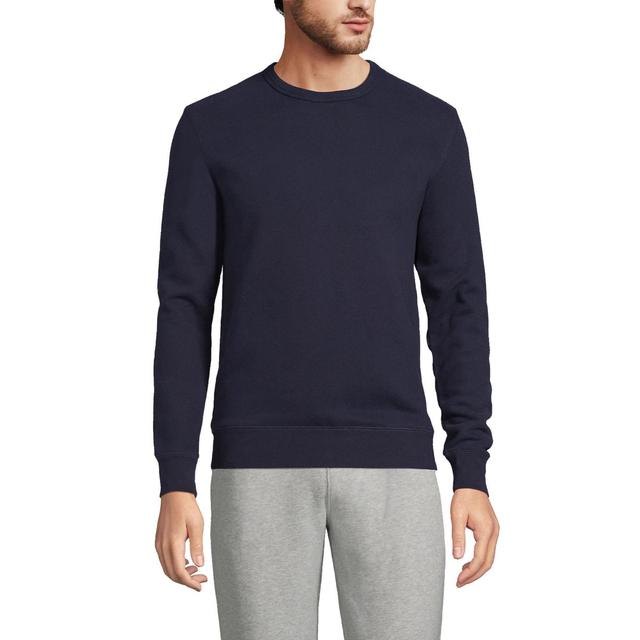 Mens Lands End Serious Sweats Crewneck Sweatshirt Gray Grey Product Image