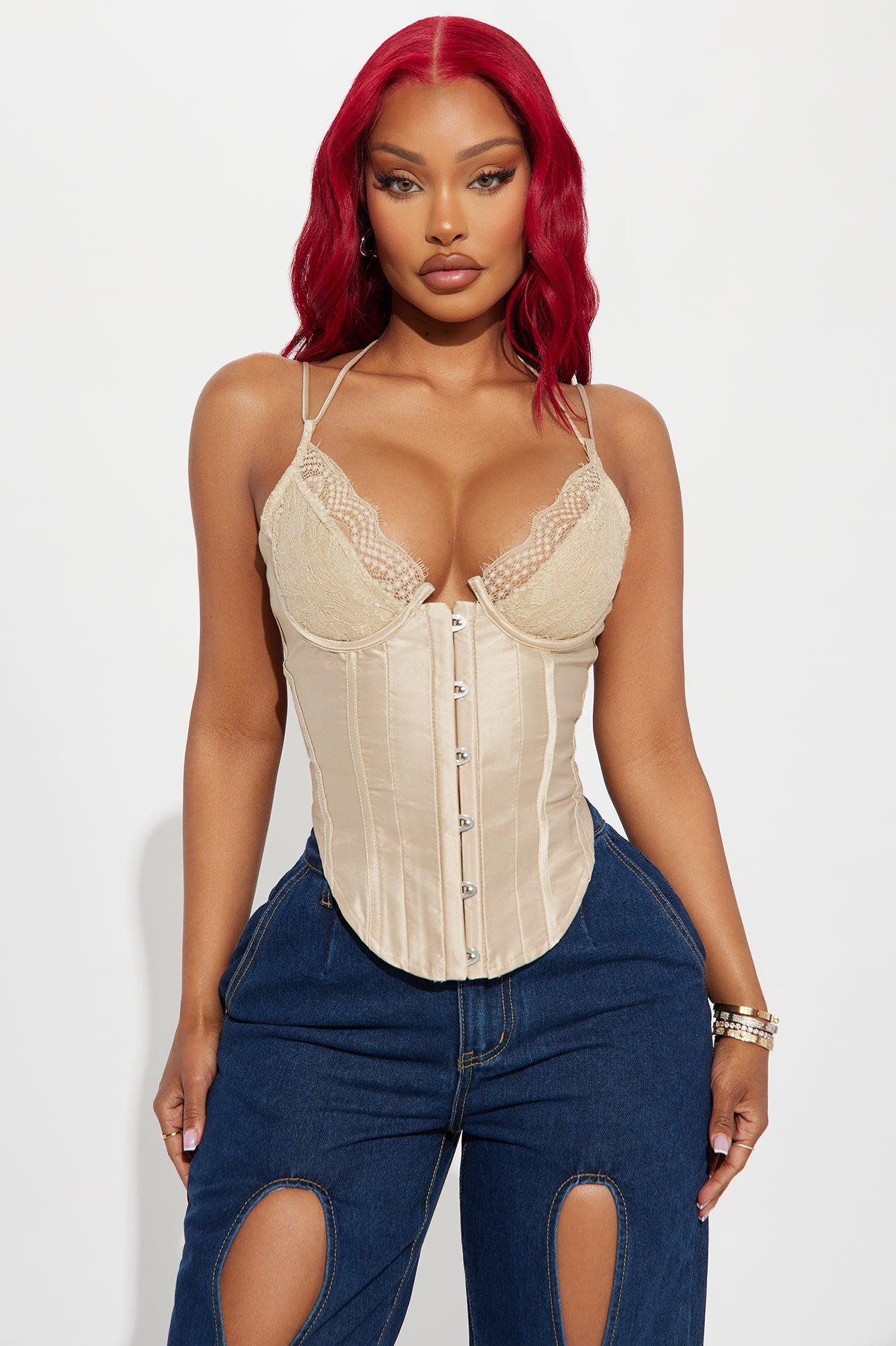 Aurelia Corset Top - Nude Product Image