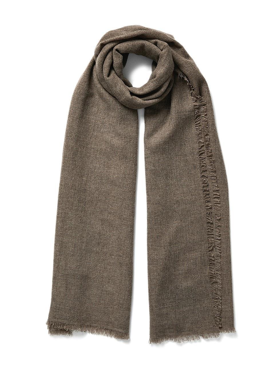 Womens Fray Cashmere Scarf Product Image