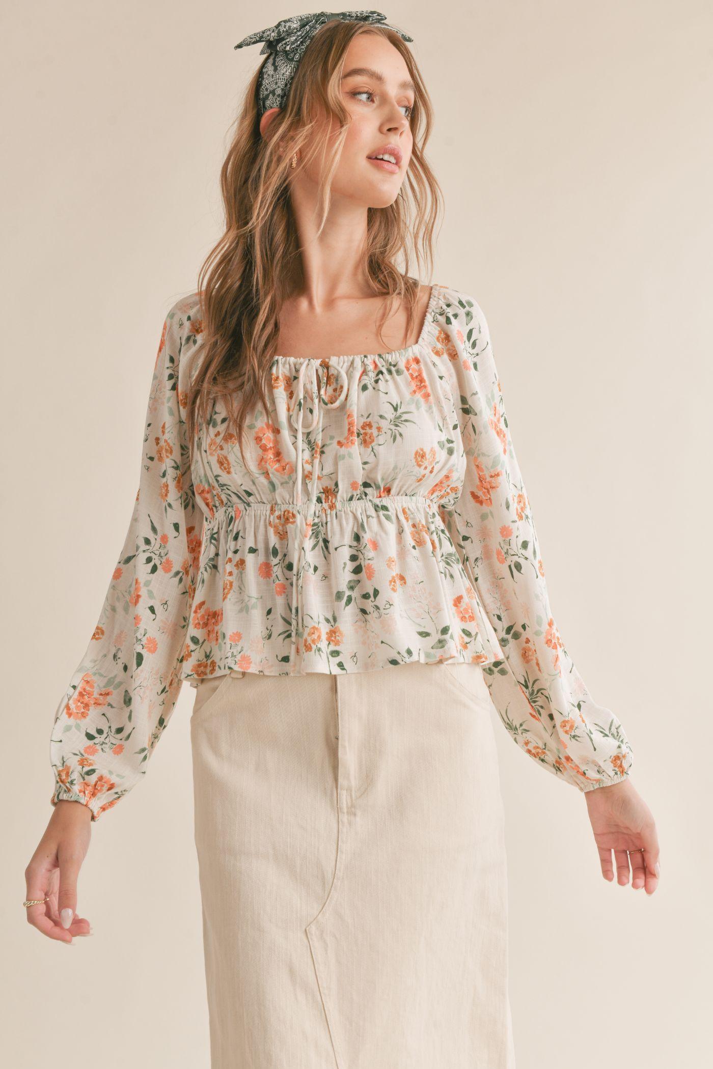 Bloom Brigade Peplum Top Product Image