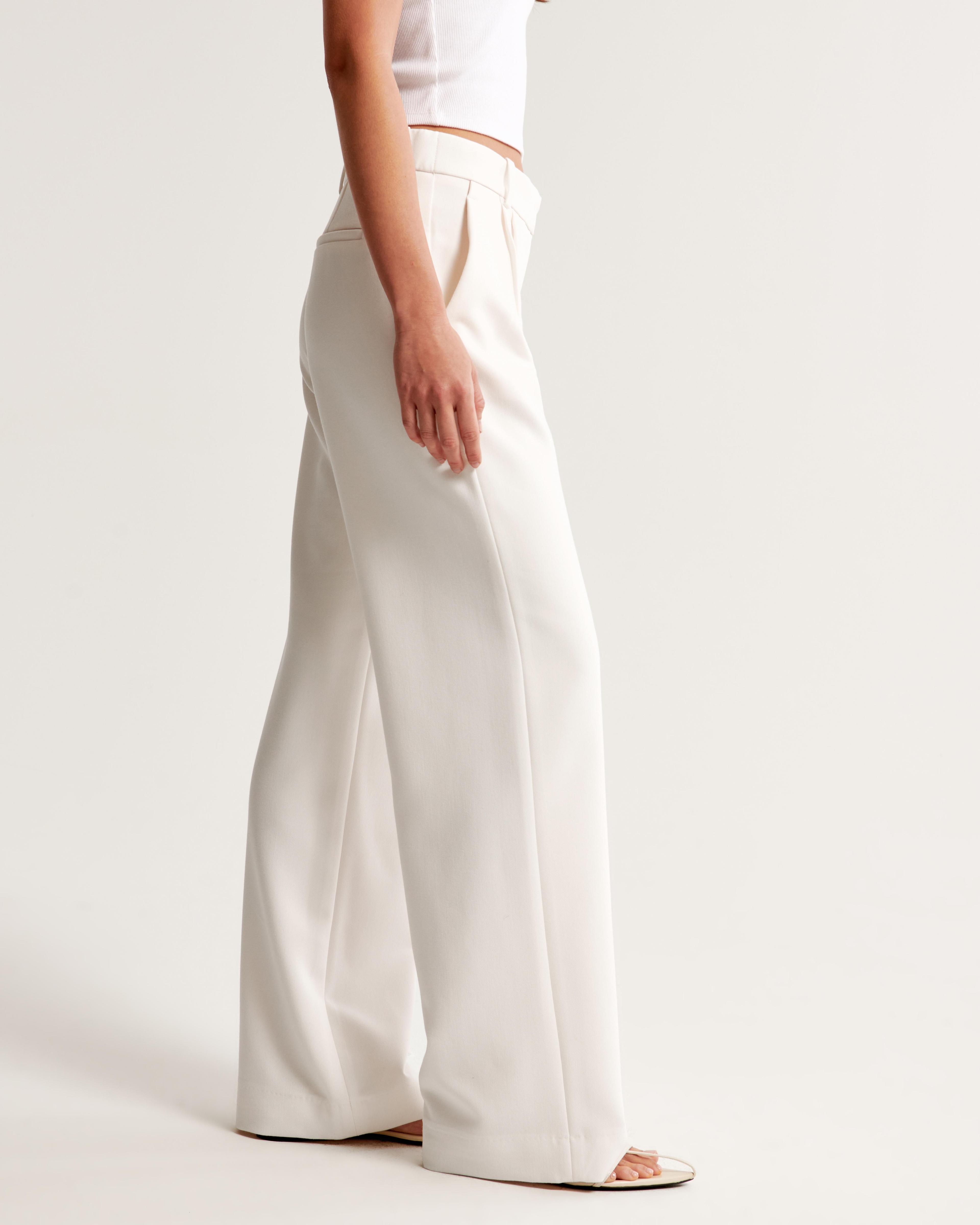 A&F Sloane Low Rise Tailored Wide Leg Pant Product Image