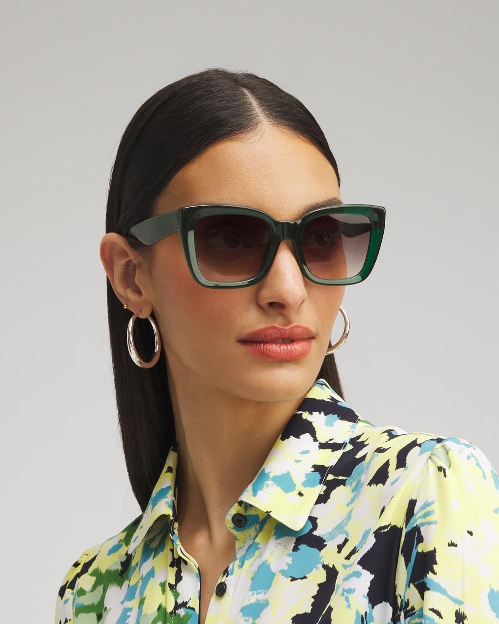 Green Square Sunglasses Product Image