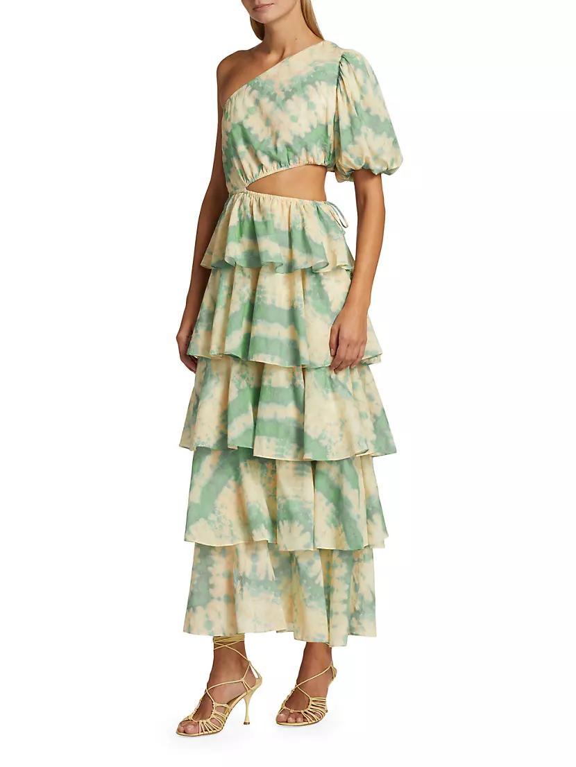 Mirage Tie-Dyed Cotton Voile Maxi Dress Product Image