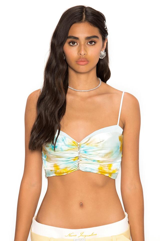 Celeste Silk Crop Top Product Image