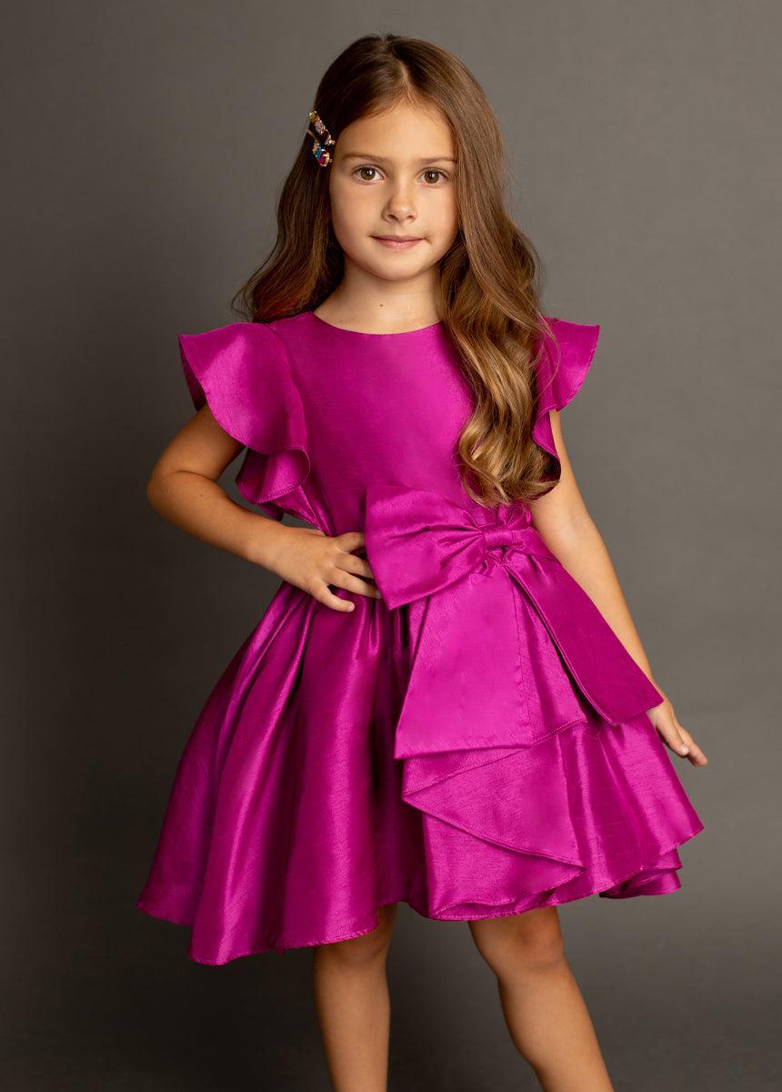 Camryn Dress in Berry Product Image