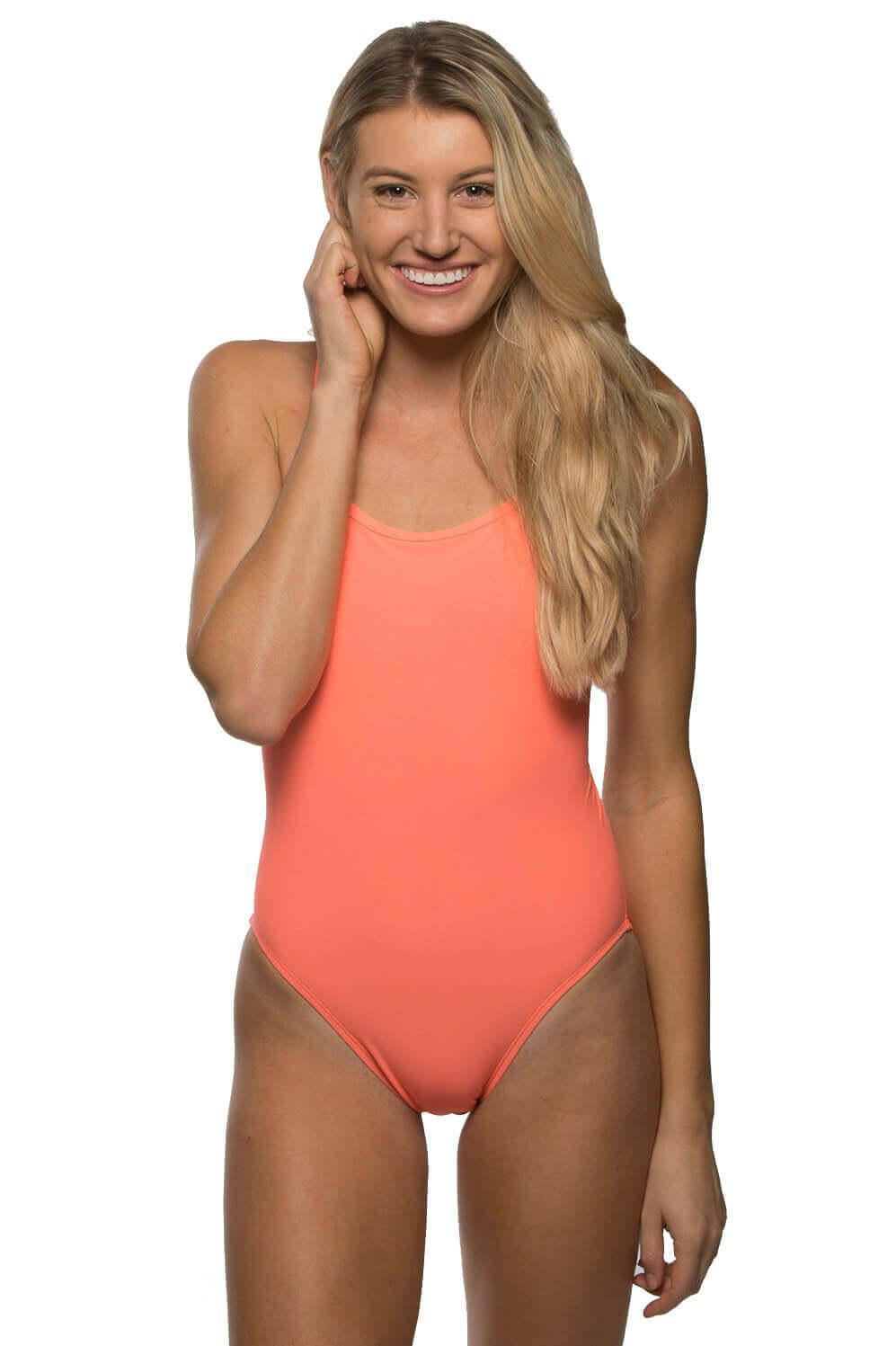 Chevy Swim Onesie - Papaya Female Product Image