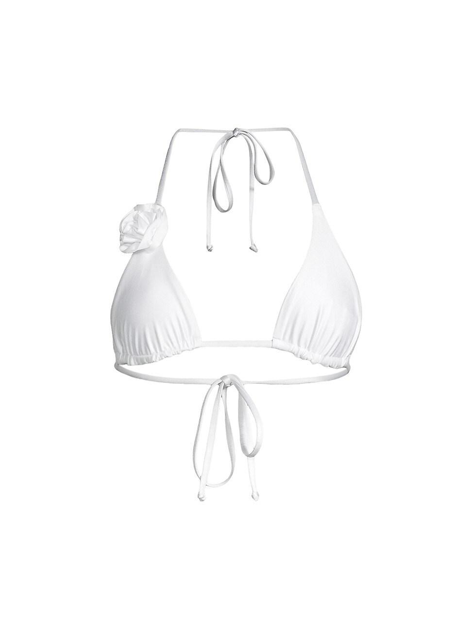 Womens Sofia Rosette Triangle Bikini Top Product Image