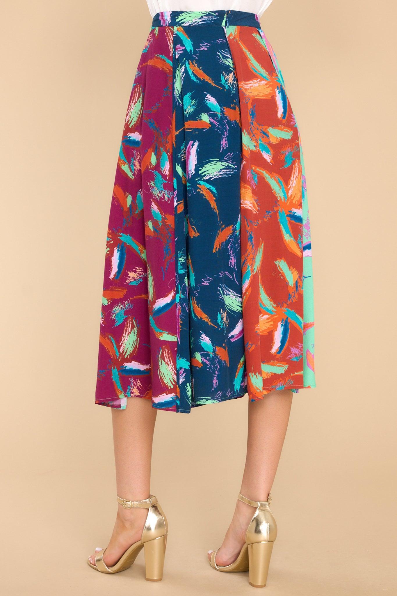 The Kristel Multi Print Midi Skirt Product Image