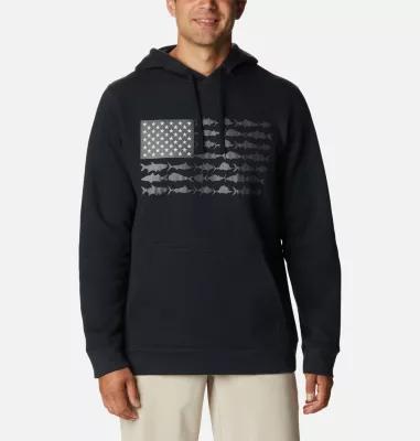 Columbia PFG Big  Tall Fish Flag Hoodie II Hoodie Product Image