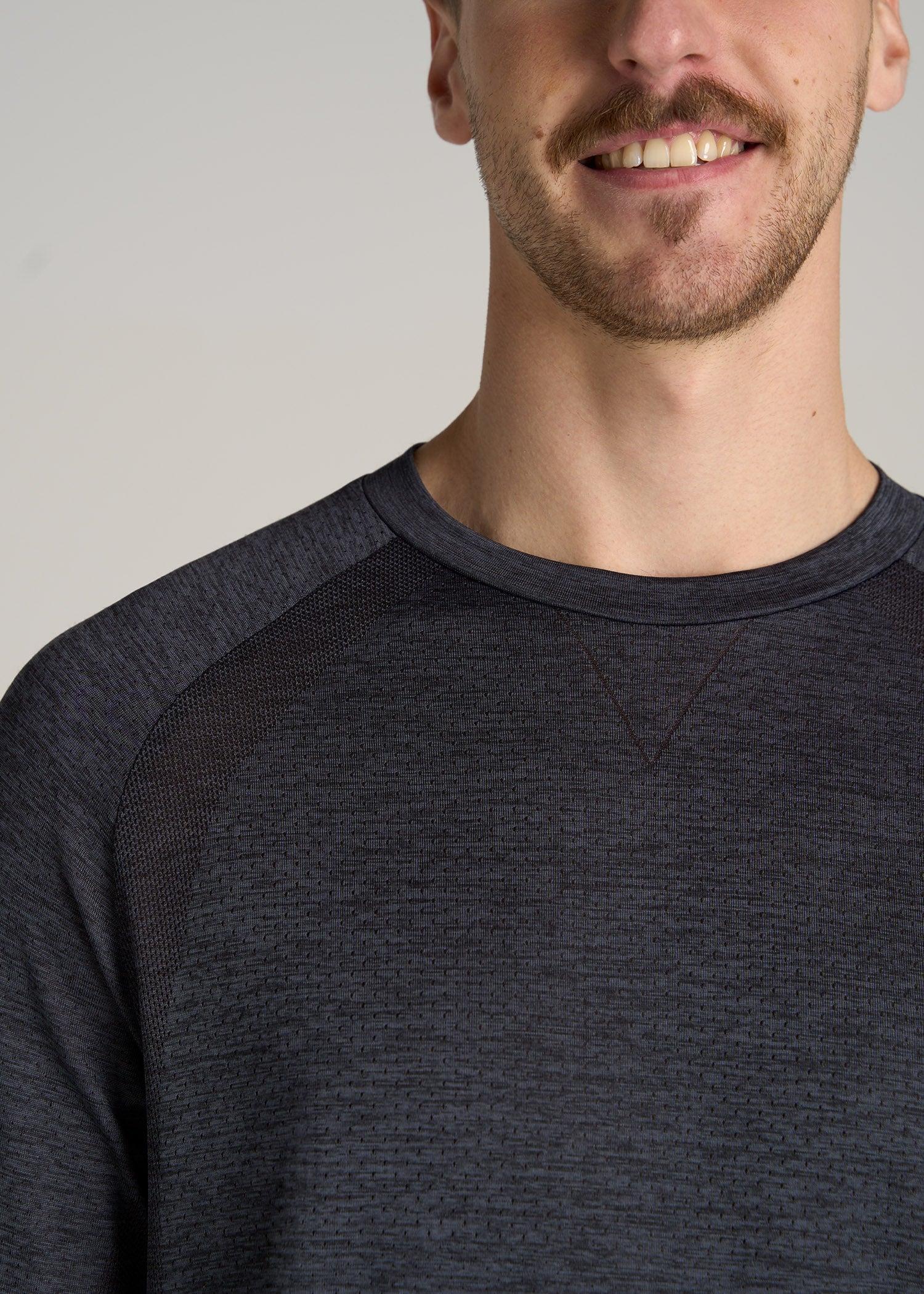 A.T. Performance MODERN-FIT Raglan Shirt for Tall Men in Charcoal Mix Product Image