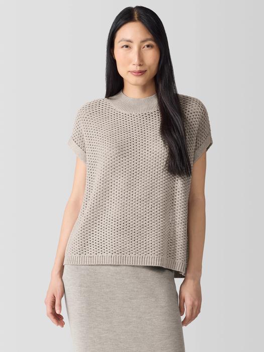 Merino Mock Neck Top in Regenerative Wool Product Image