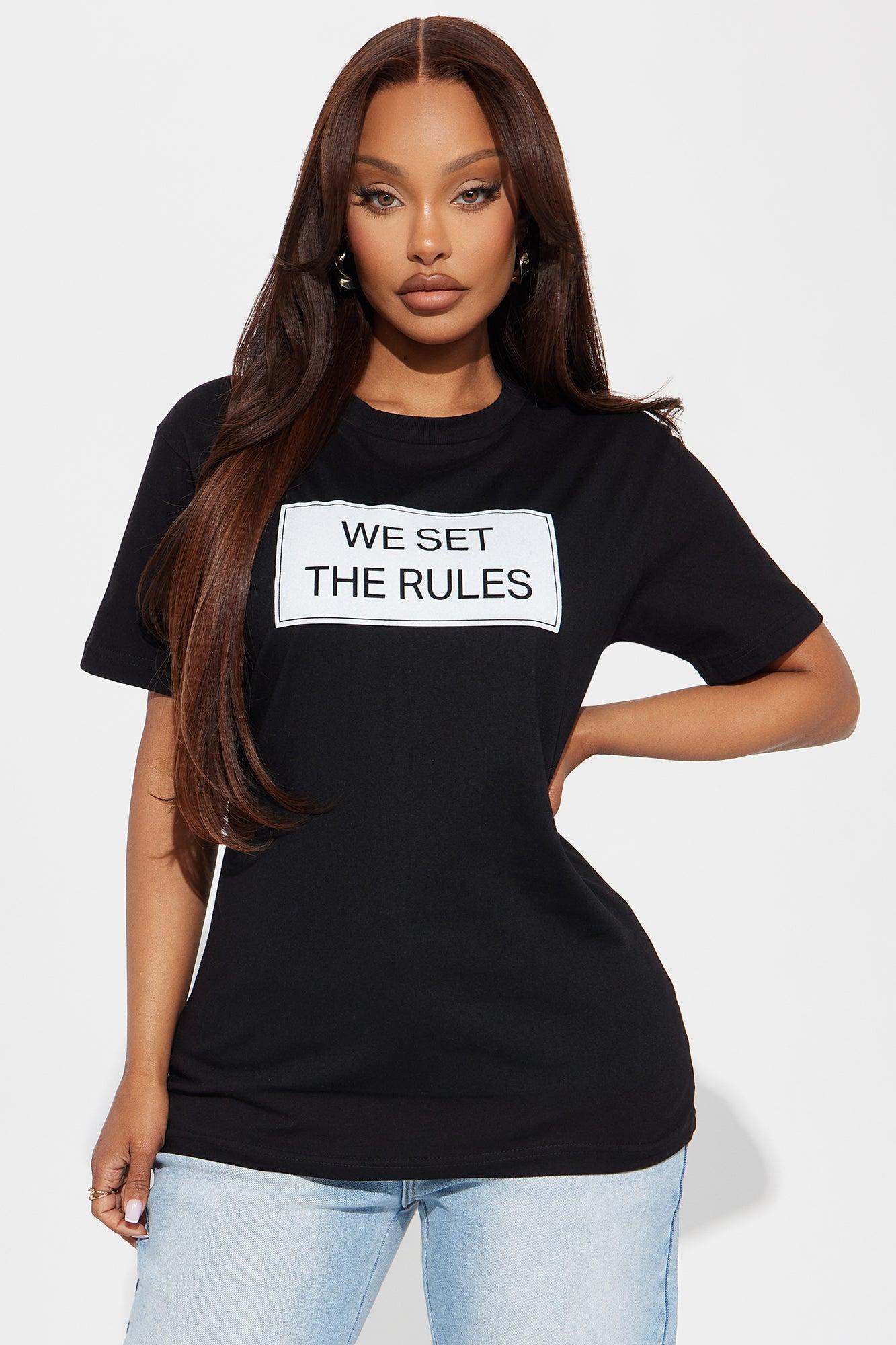 We Set The Rules T-Shirt - Black/combo Product Image