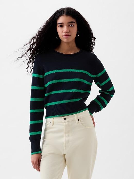 Shrunken Roll Neck Sweater Product Image