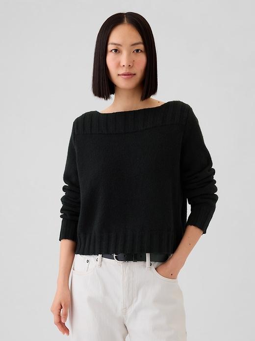 CashSoft Boatneck Sweater Product Image