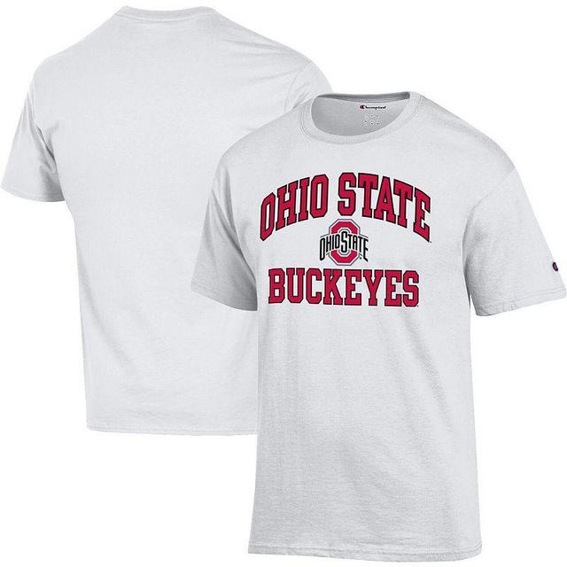 Mens Champion White Ohio State Buckeyes High Motor T-shirt Product Image