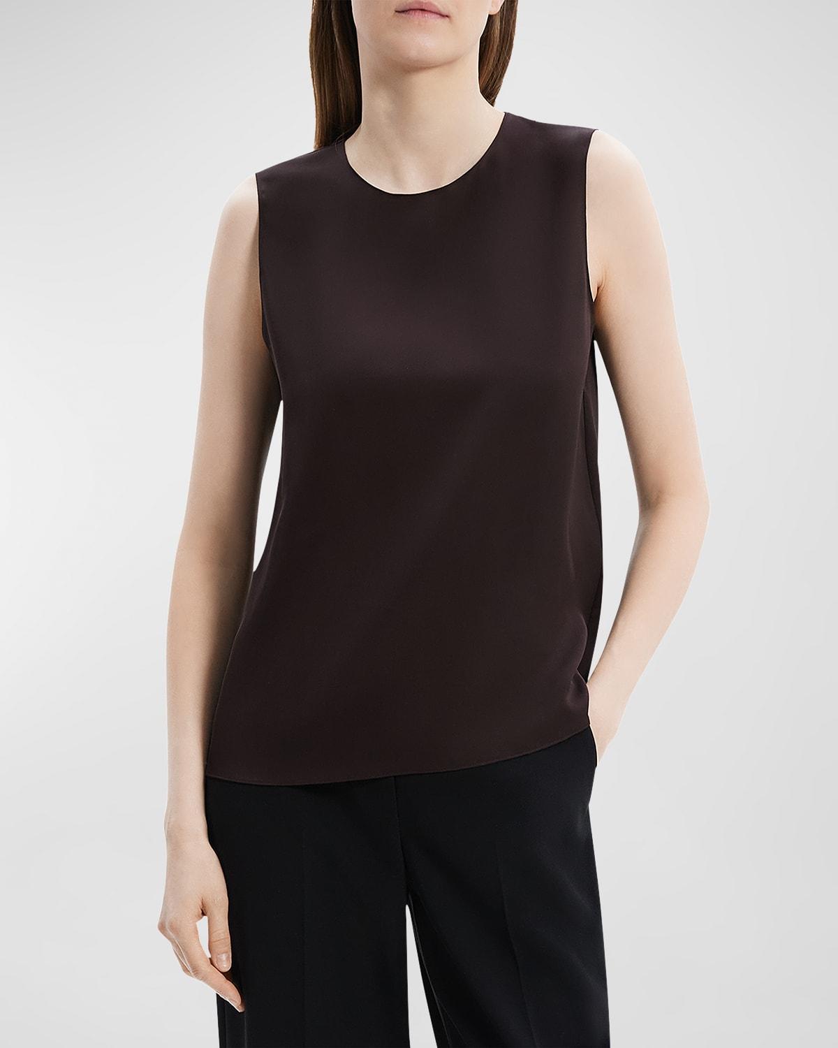 Womens Sleeveless Silk Top Product Image