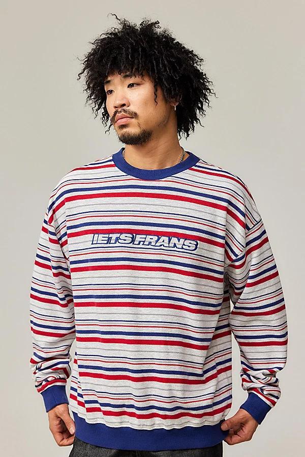 iets frans. Airtext Stripe Sweatshirt Mens at Urban Outfitters Product Image