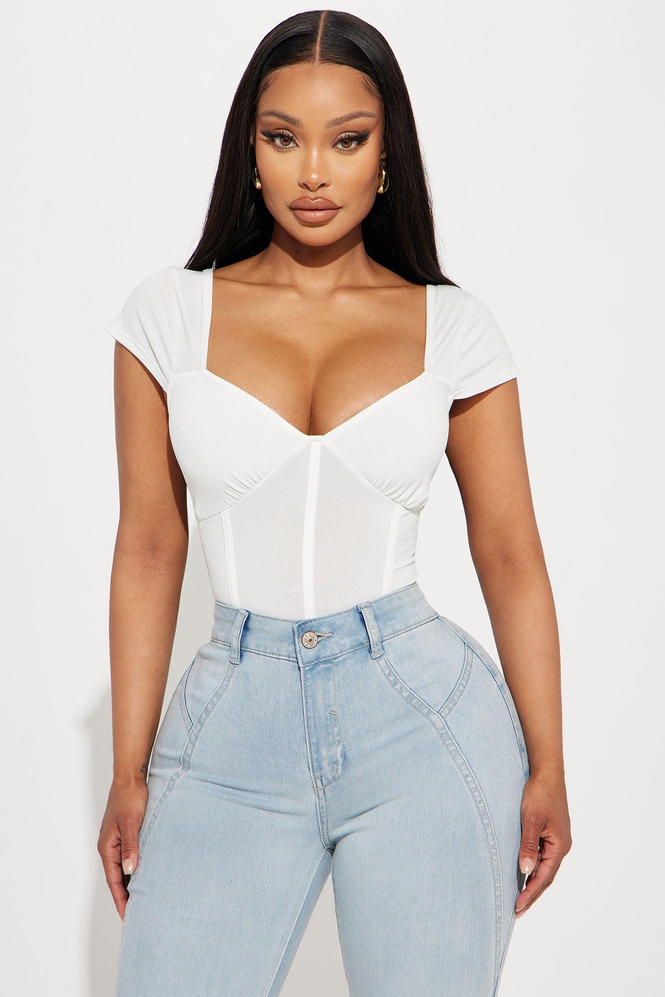 Catching Feelings For You Bodysuit - Ivory Product Image