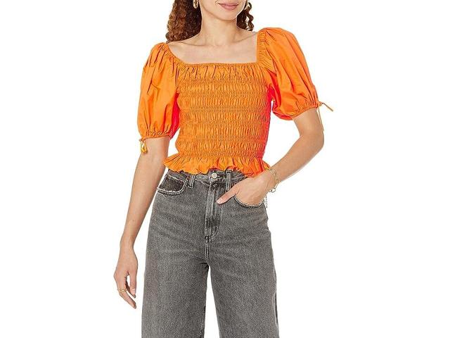 line and dot Amber Smocked Top Women's Clothing Product Image