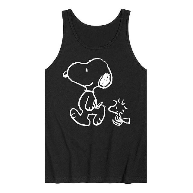 Mens Peanuts Snoopy Walk Tank Top Product Image