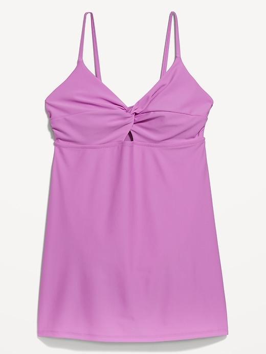 Twist-Front Swim Dress Product Image