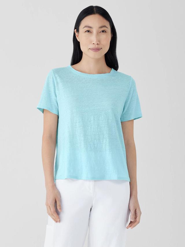 Organic Linen Jersey Crew Neck Tee Product Image