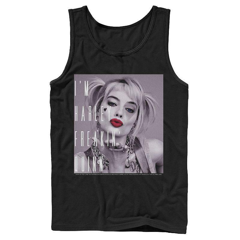 Mens DC Comics Birds Of Prey Im Harley Freakin Quinn Poster Tank Top Product Image