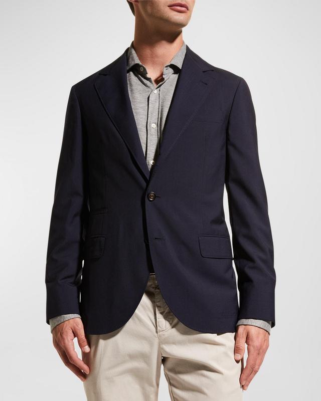 Mens Super 150s Lightweight Wool and Silk Blazer Product Image