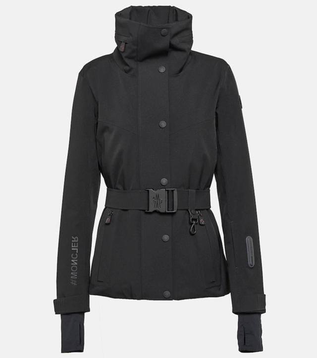 MONCLER Hainet Belted Snow Jacket In Black Product Image