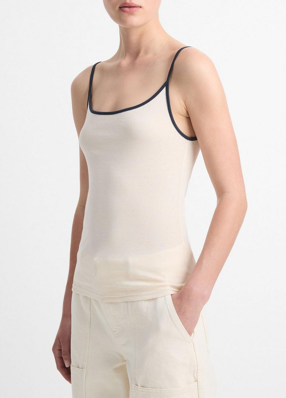 Pima Cotton Tipped Camisole Product Image