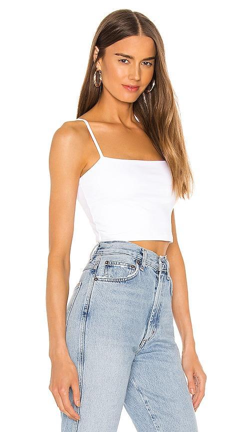 Womens Essential Square-Neck Crop Top Product Image