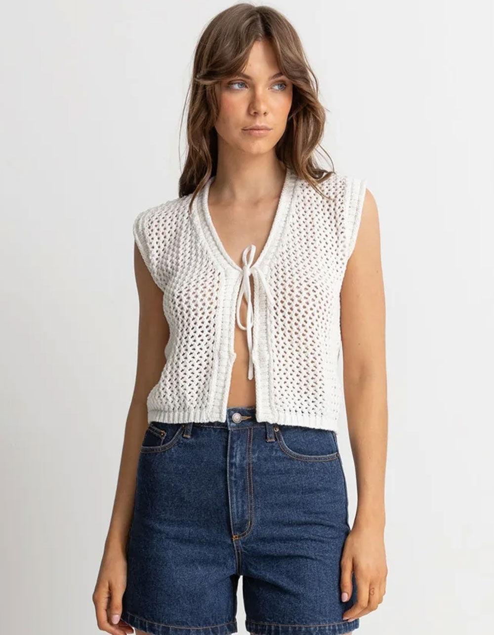 RHYTHM Seashell Womens Vest Product Image