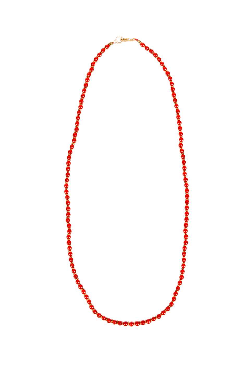 Long Beaded Necklace - Red product image