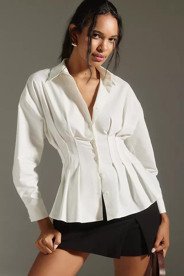 The Tobie Pleated Blouse by Exquise: Long-Sleeve Edition Product Image