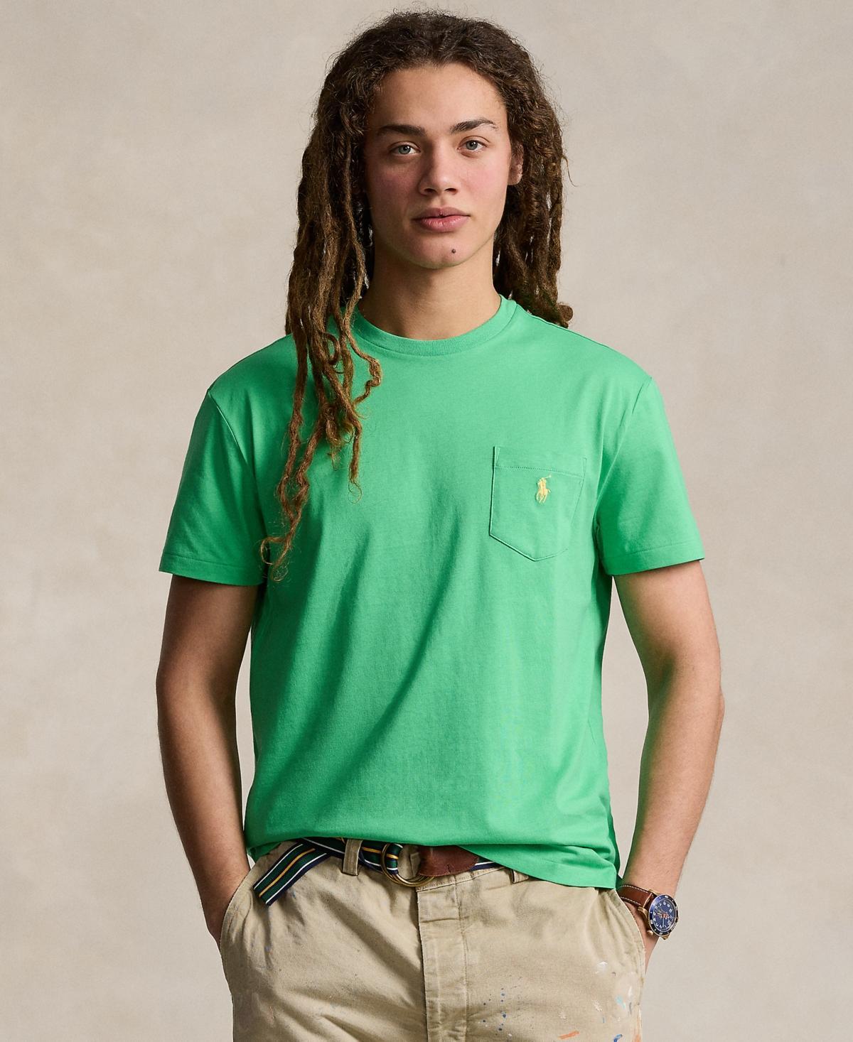 Polo Ralph Lauren Mens Classic-Fit Jersey Pocket T-Shirt Product Image