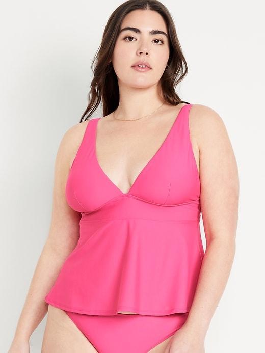 V-Neck Swing Tankini Swim Top Product Image