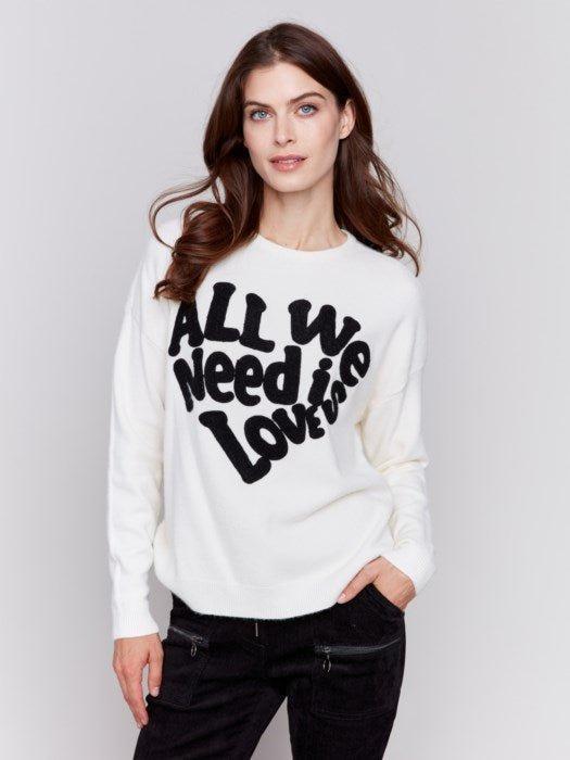 All We need is Love  - Ecru Product Image