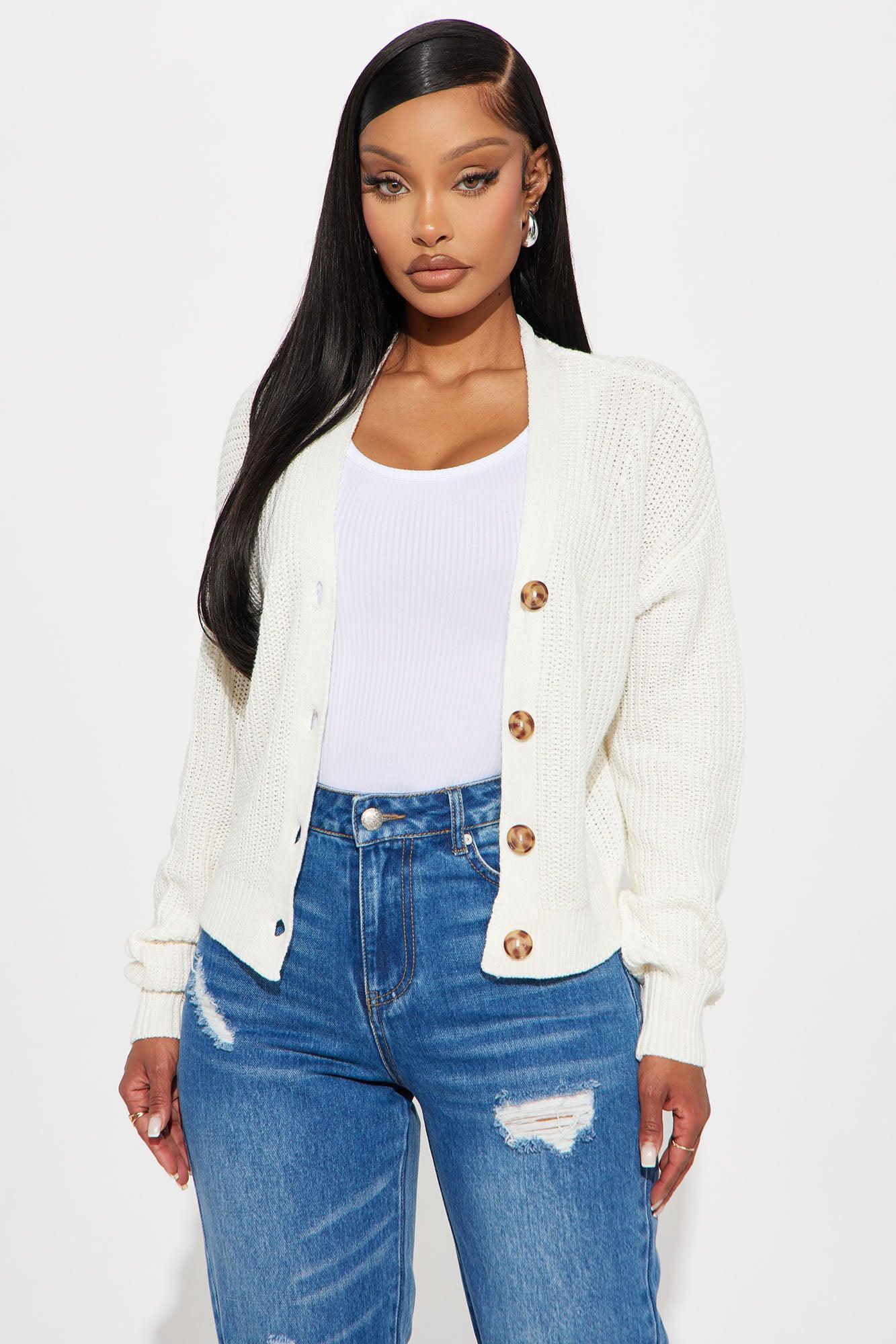 All About The Details Cardigan - Ivory Product Image