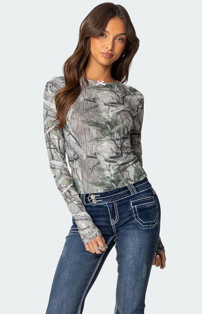 Edikted Women's Camo Babe Top product image