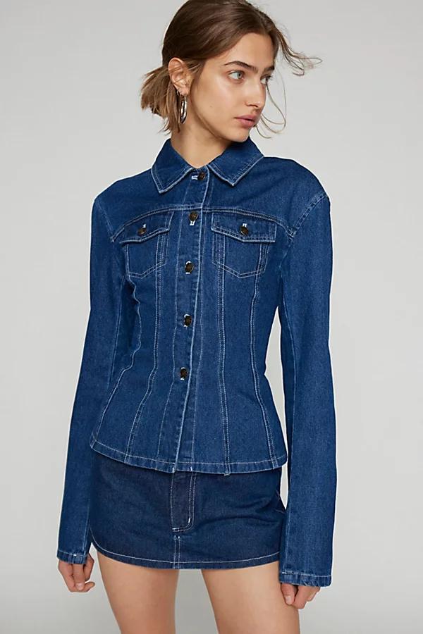 Lioness Rider Denim Jacket Womens at Urban Outfitters Product Image