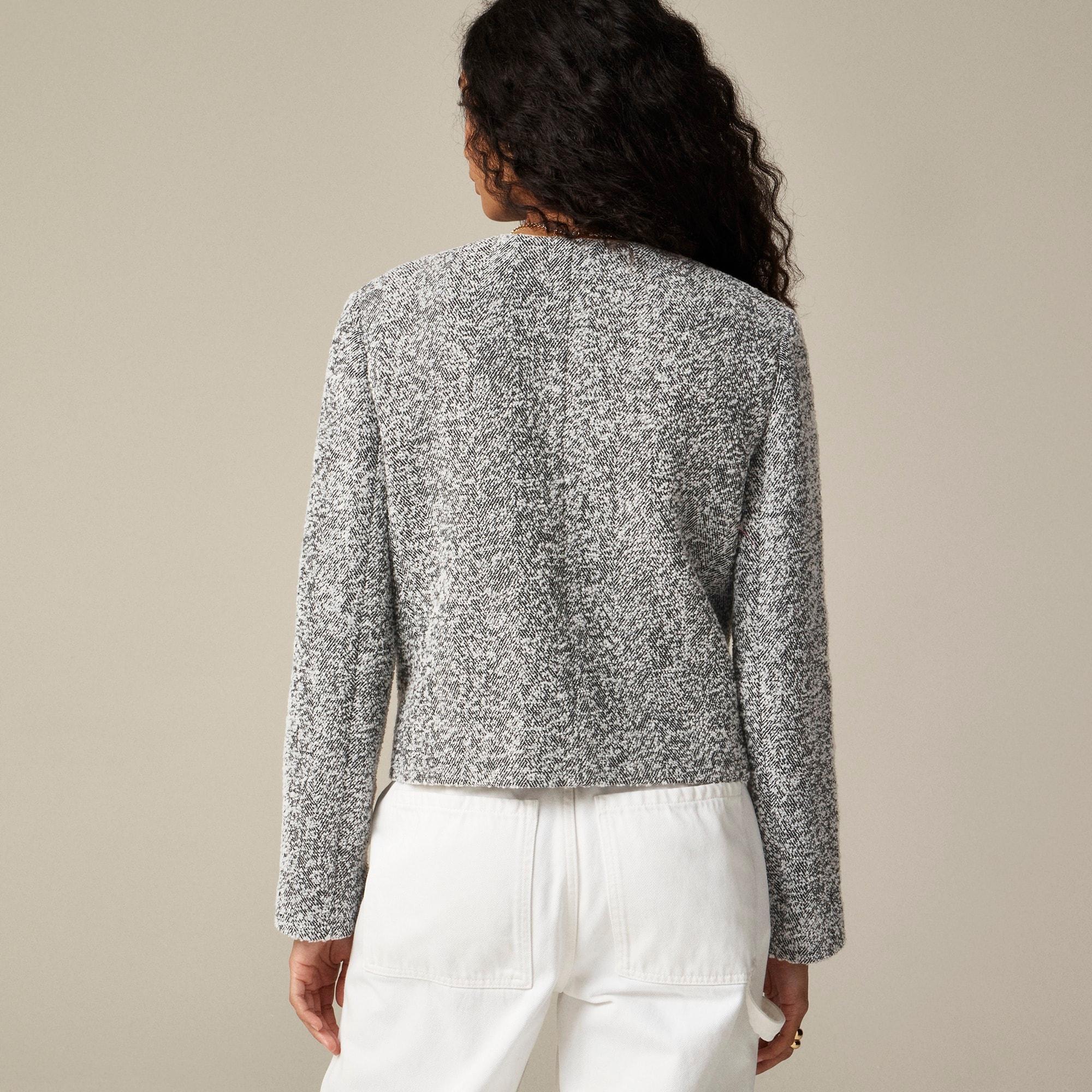 Isabelle lady jacket in Italian flecked herringbone Product Image