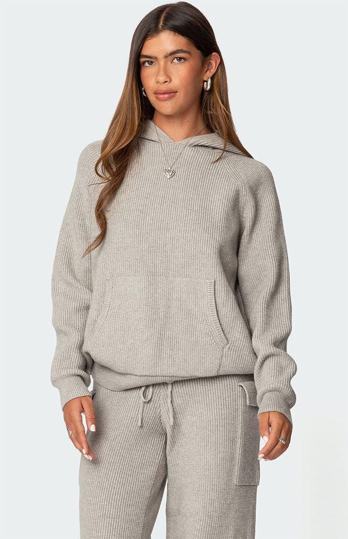 Edikted Women's Wynter Oversized Knit Hoodie Product Image