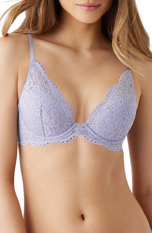 b. temptD by Wacoal Ciao Bella Plunge Neck Lace T-Shirt Bra Product Image